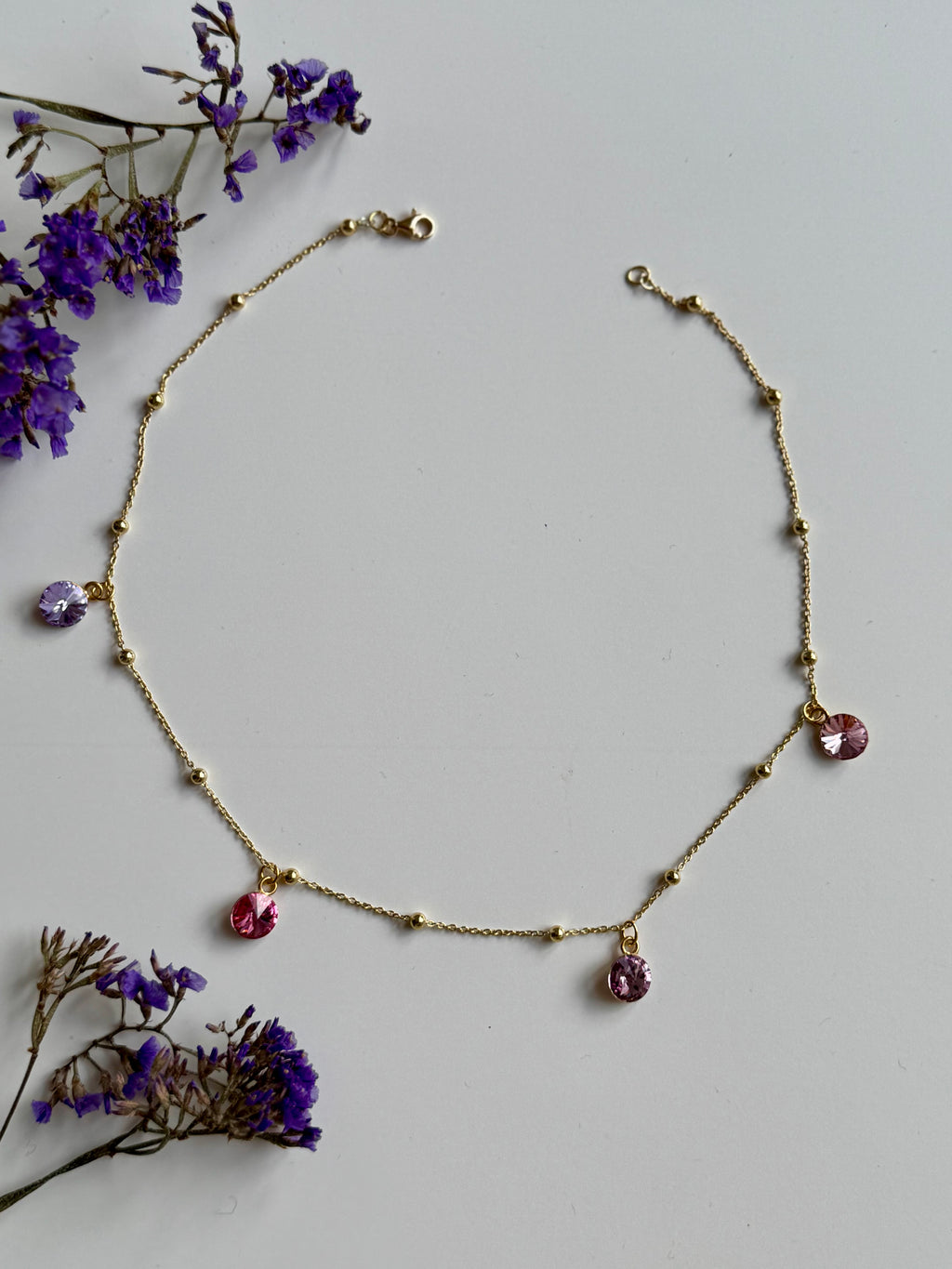 Collana PINK BLOSSOM Placcato oro