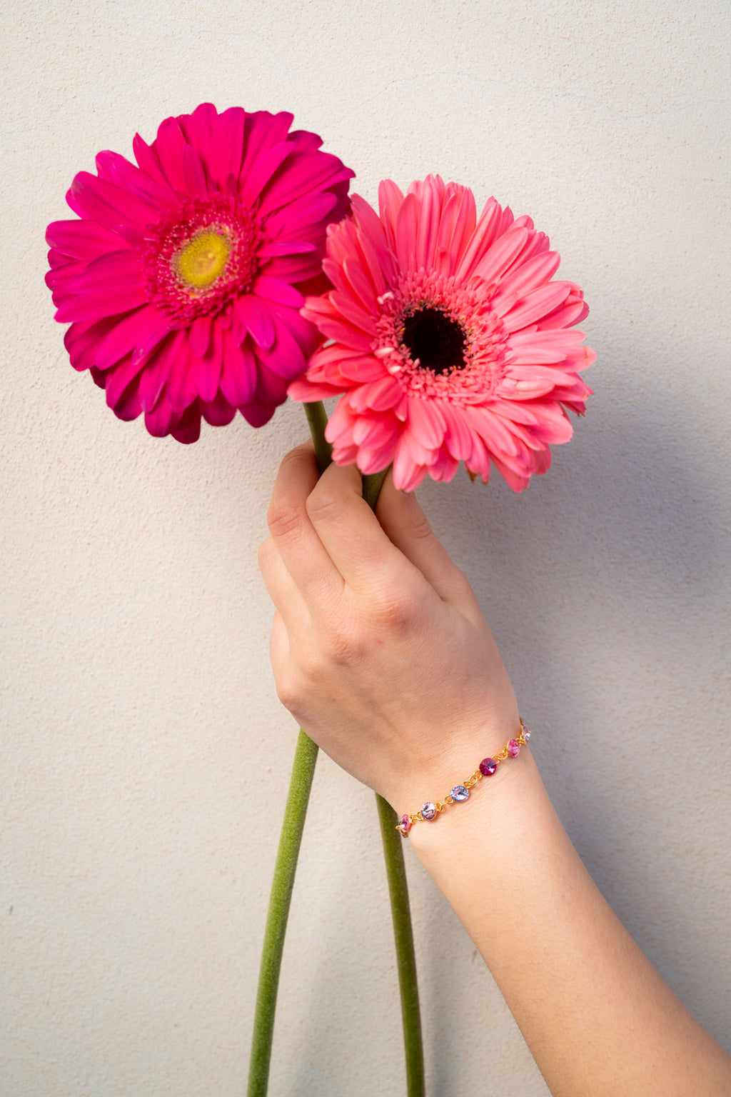 Tennis PINK BLOSSOM Placcato oro