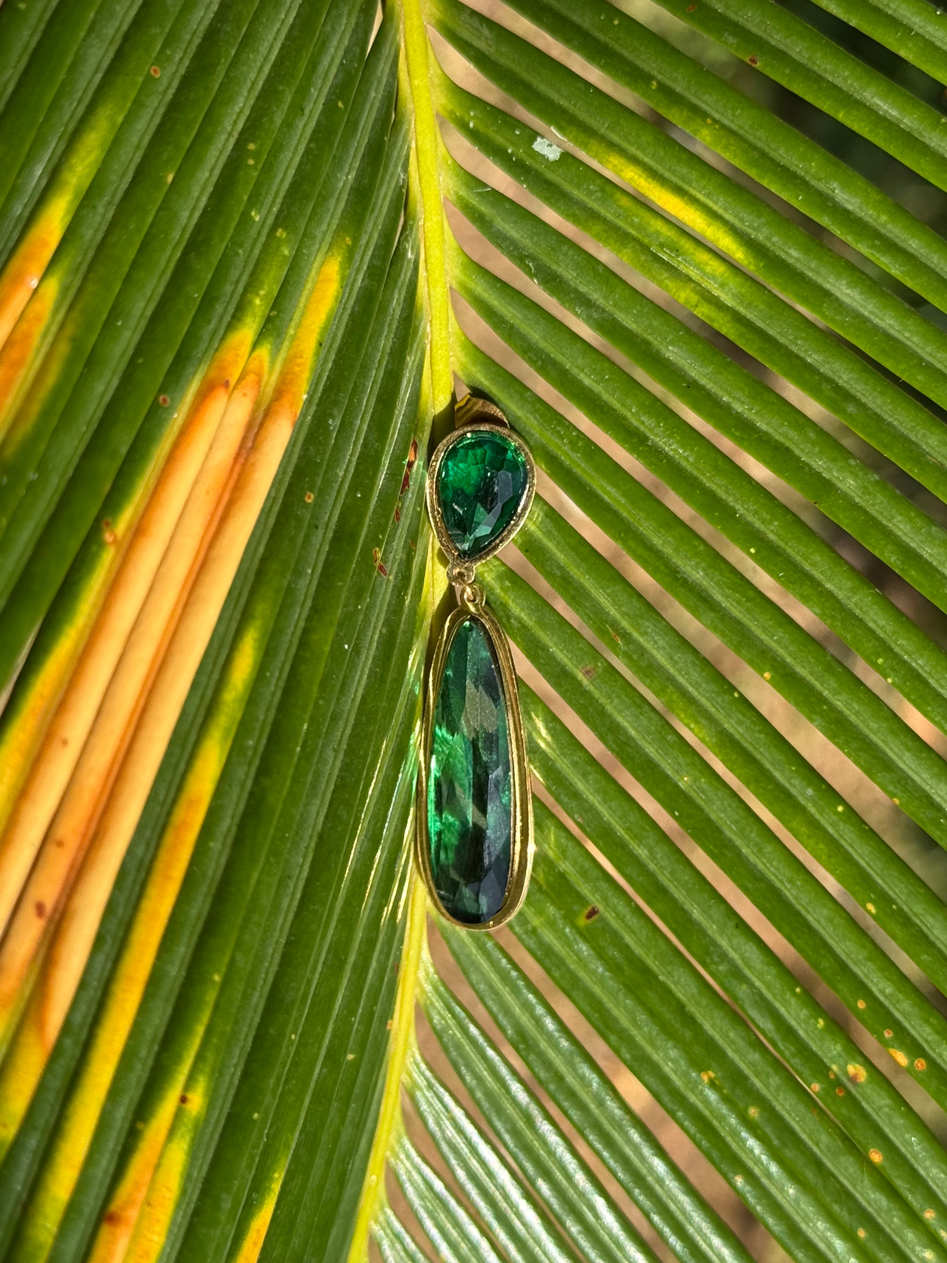 Orecchini CRYSTAL GREEN
