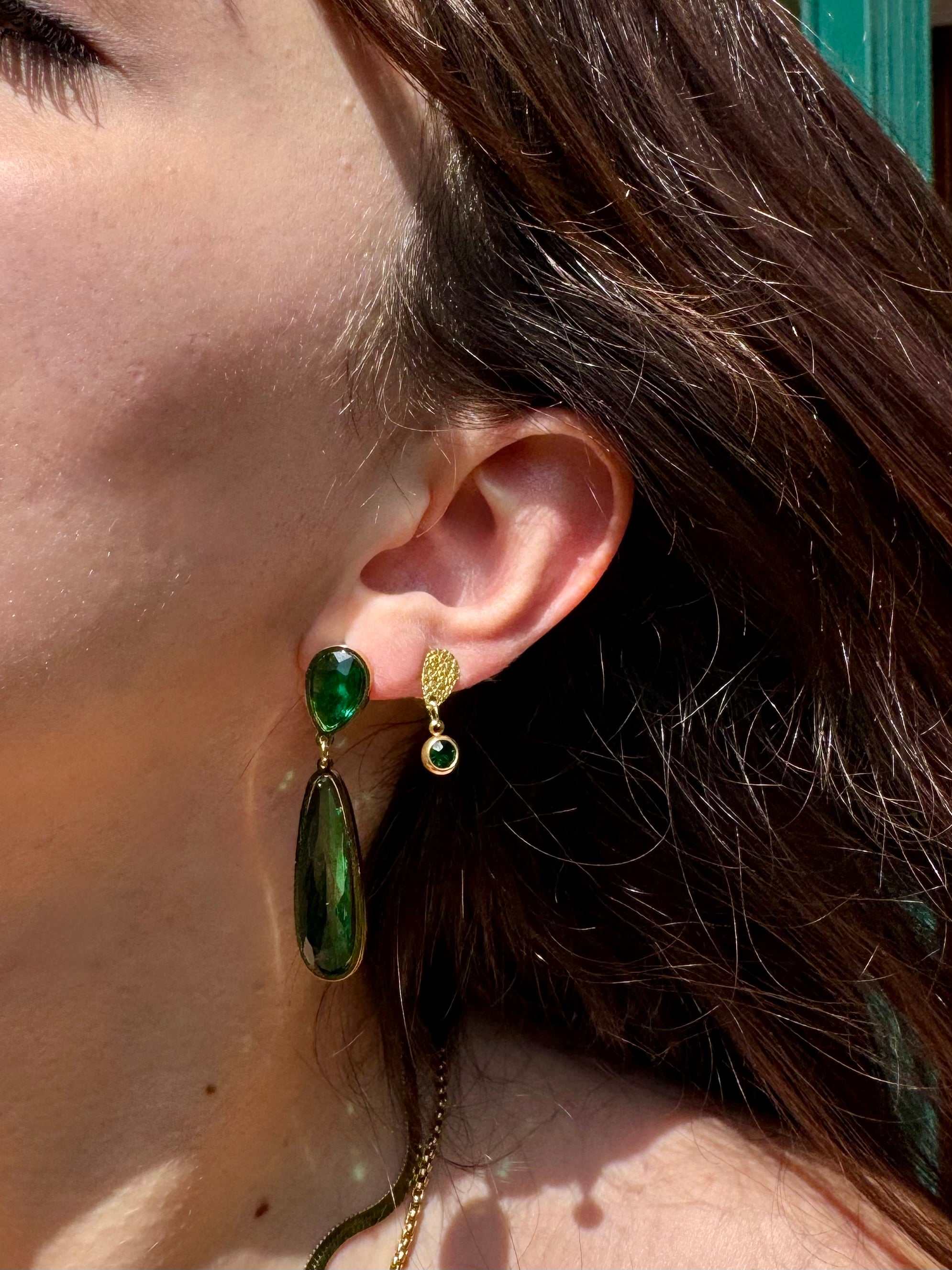 Orecchini CRYSTAL GREEN